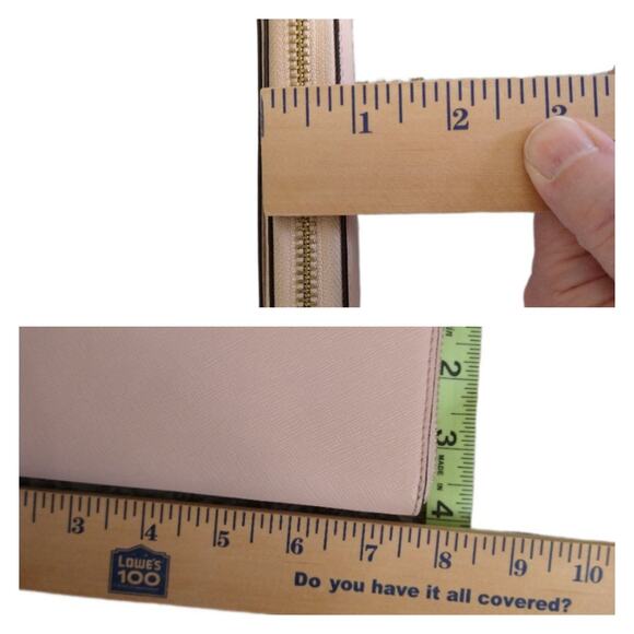 Kate Spade Light Pink Zip Around Wallet Leather Pre-Owned - Picture 5 of 16